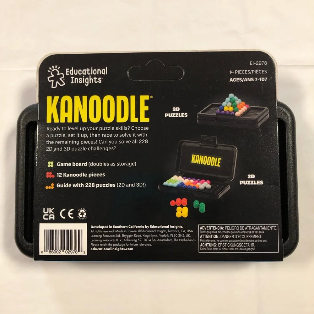 NEW Educational Insights Kanoodle Brain-Teasing Puzzles 14pcs Ages 7+
